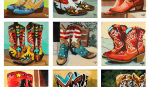 9 boot paintings